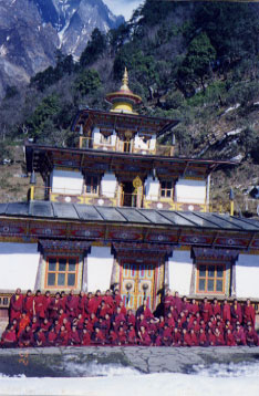 monks praying